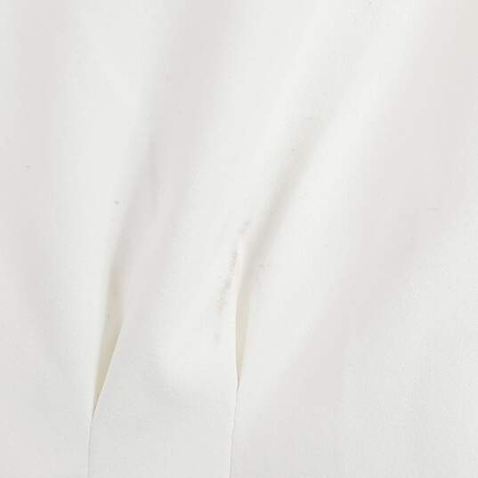 Haute Monde Women White Collar Shirt Dress L NWT image number 6