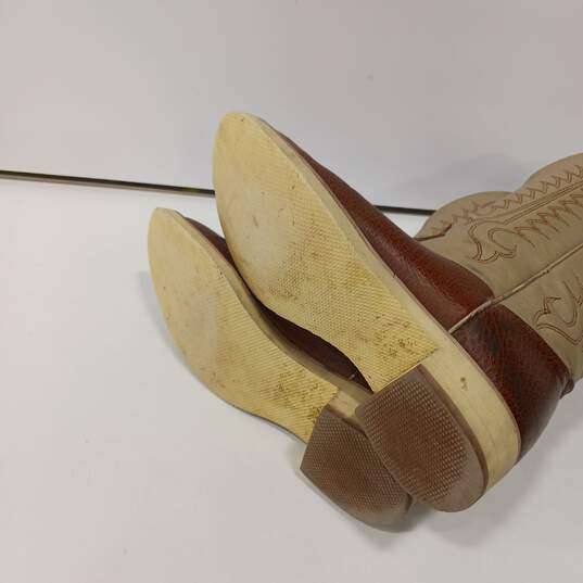 Tony Lama Leather Boots Womens Sz 4.5 B image number 5