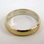 14K White Gold Etched Edges Wedding Band Ring 3.1g image number 4
