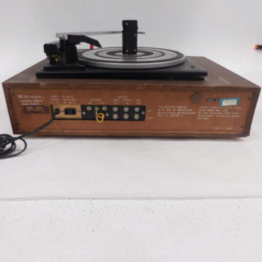 VNTG Olympic Brand TG8357 Model FM/AM-8 Track-Turntable Audio System w/ Power Cable (Parts and Repair) image number 3
