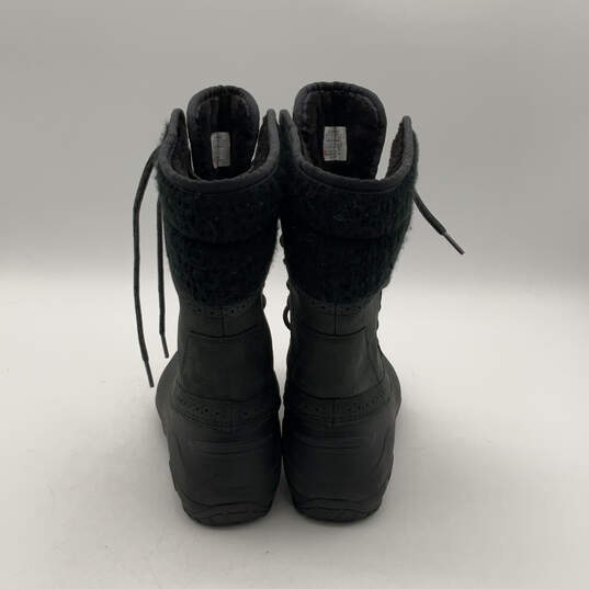 Womens Shellista II NF00CVX2 Black Round Toe Lace Up Snow Boots Size 8 image number 2