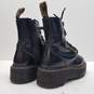 Dr. Martens Black Leather Platform 8 Eye Boots Women's Size 5 image number 3