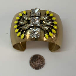 Designer Stella & Dot Gold-Tone Norah Rhinestone Modern Cuff Bracelet alternative image