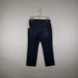 Womens Medium Wash 5 Pocket Design Denim Straight Leg Jeans Size 6/28 alternative image