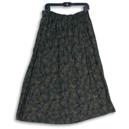 Sag Harbor Womens Black Printed Elastic Waist Pull-On Maxi Skirt Size L Petite alternative image