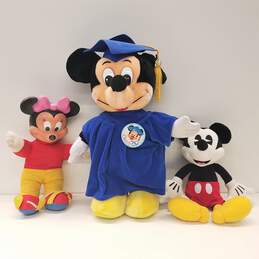 Bundle of 3 Mickey & Minnie Assorted Stuffed Toys