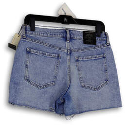 NWT Womens Blue Denim Medium Wash High Rise Girlfriend Shorts Size 4/27 P alternative image