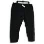 NWT Womens Black Elastic Waist Side Stripe Slash Pocket Ankle Pants Size 4R image number 1