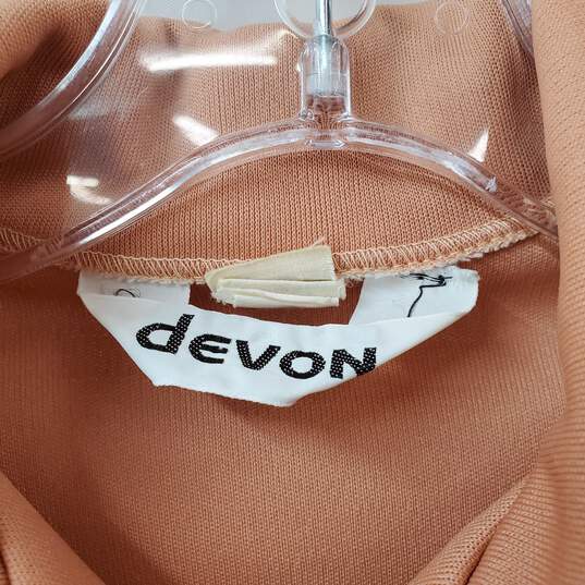 Devon Long Sleeve Quarter Button Down Striped Shirt Women's Size M image number 3