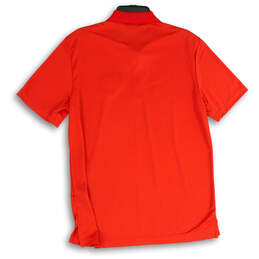 NWT Mens Red Short Sleeve Spread Collar Polo Shirt Size Medium alternative image
