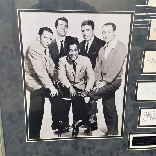 Signed, Framed & Matted Photo of The Rat Pack - Sinatra, Davis. Martin, Lawford, Bishop image number 8