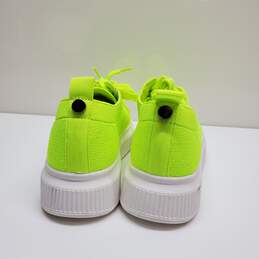 BP. Sonny Neon Green Lace Up Wedge Sneaker Women's Size 7.5 M alternative image