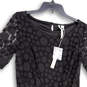NWT Womens Black Polka Dot Short Sleeve Pleated Fit & Flare Dress Size 10 image number 3