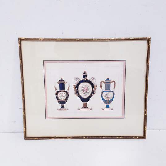 Vintage Sevres Vases Framed Artwork  Set of 2 Sevres Prints image number 8