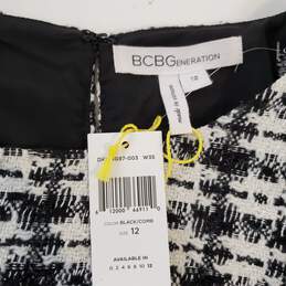 BCBGeneration Black Tweed Sleeveless Dress NWT Size 12 alternative image