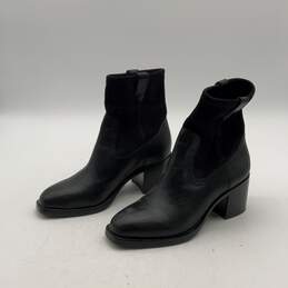 Frye Womens Black Round Toe Block Heel Ankle Bootie Boots Size 5.5M