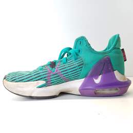 Nike LeBron Witness 6 Clear Emerald Wild Berry Men's Athletic Shoes Size 9.5 alternative image