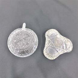 Set of Crystal Pinwheel Serving Condiment Bowls alternative image