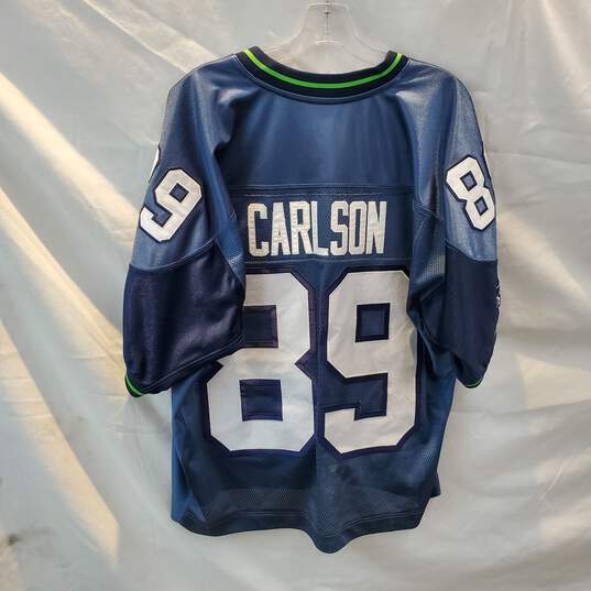 Reebok NFL On Field Seattle Seahawks Carlson Football Jersey Size 48 image number 2