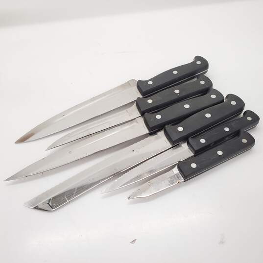 6 PieceKnife Set With Case, Sharp Kitchen Knife Set Professional