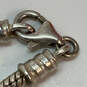 Designer Pandora S925 ALE Sterling Silver Classic Snake Chain Bracelet image number 4