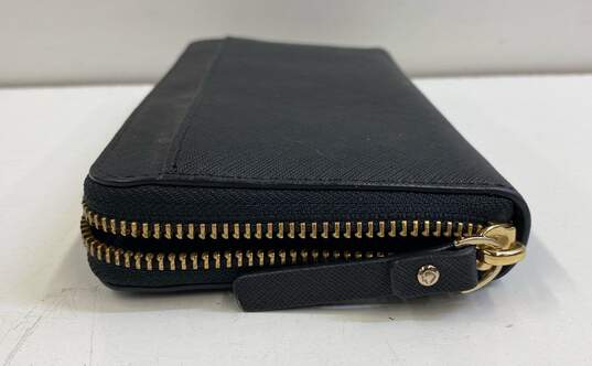Kate Spade Black Leather Zip Around Envelope Wallet image number 4