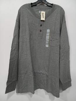 Men's Duluth Gray Long Sleeve Relaxed Longtail Size 3XL