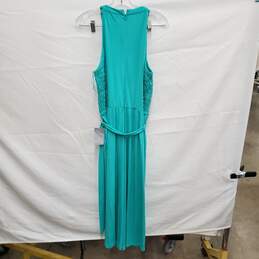 NWT London Times Fashion Polyester Blend Teal Jump Suit Dress Size 16-US alternative image