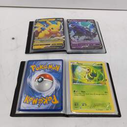 Pokemon Pair of Big Collector Card Books w/ Assorted Cards alternative image