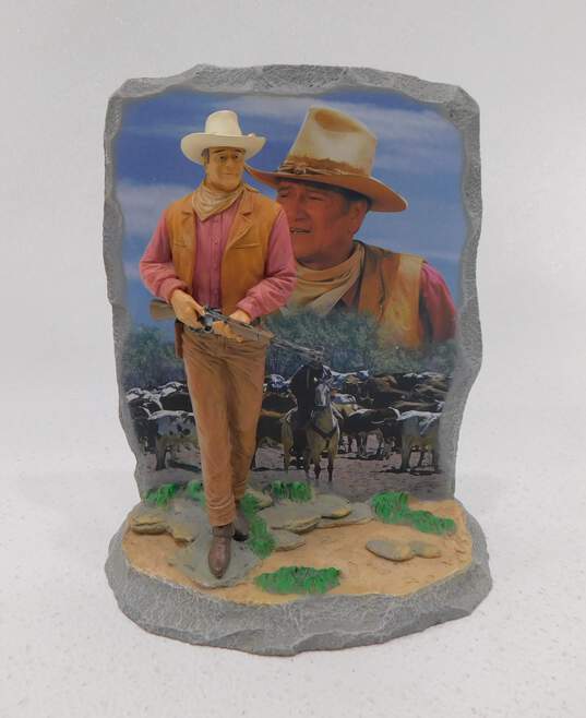 John Wayne Bradford Exchange Western Legend American Hero Cowboy Statue image number 3