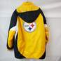 NFL Steelers Yellow Black Jacket in Men's Size XL image number 4