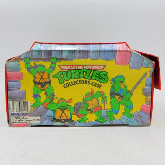 Vintage Teenage Mutant Ninja Turtle Deluxe Collectors Case w/ 2 Inserts image number 4