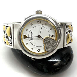 Designer Brighton Dual-Tone Gramercy Park Foldover Clasp Wrist Watch