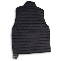 NWT Mens Black Sleeveless Mock Neck Full-Zip Quilted Vest Size Large alternative image