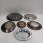 Bundle Of Assorted Silver Plated Serving Tray Platters image number 6