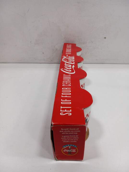 1996 Set of Ceramic Coca-Cola 16 oz Mugs image number 4