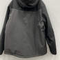Mens Black Long Sleeve Pockets Hooded Full-Zip Jacket Coat Size XL image number 2