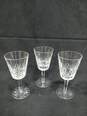 Cut Crystal Glass Decanter w/16 Wine Glasses image number 3