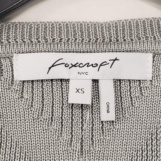 Foxcroft Women Grey Sweater XS NWT image number 3