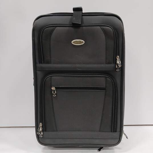 Eddie Bauer Black Rolling Luggage Suitcase image number 2