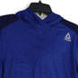Mens Blue Heather Long Sleeve Activewear Hooded Pullover T-Shirt Size M image number 3