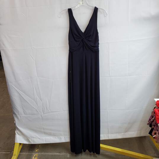 Ann Taylor Navy Blue Long Evening Dress WM Size 2 NWT image number 2