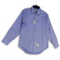 NWT Mens Blue Long Sleeve Regular Fit Collared Button-Up Shirt 15.5 32/33 image number 1