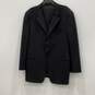Armani Collezioni Mens Black Three Button Blazer & Pant Suit Set Size 46L w/ COA image number 3