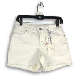 NWT Tommy Bahama Womens White Denim 5-Pocket Design Cut-Off Shorts Size 2