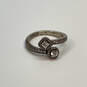 Designer Pandora S925 ALE 52 Sterling Silver Clear Crystals Open Ring image number 2