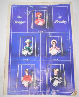 Vintage Bradley Wonderful World of Dolls The Swinger Big Eye Doll Red Dress SW104 IOB