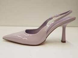 Anne Klein Patent Leather Slingback Heels Purple 8