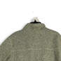 Mens Ash Gray Mock Neck Long Sleeve Pullover Fleece Jacket Size Medium image number 4