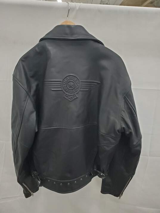 Men's  Leather Motor Harley-Davidson motorcycle jacket Size-M image number 2